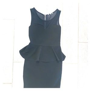 Black form fitting dress
